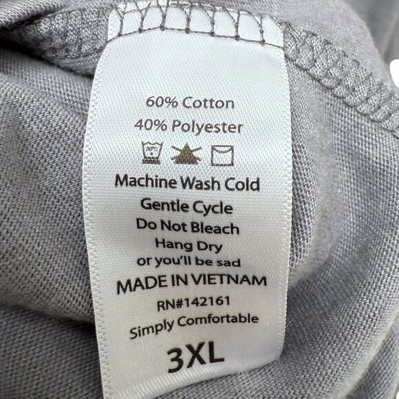 LULAROE Randy Tunic Tee Size 3XL Gray Boho Print 3/4 Sleeves Casual Top NWT - Picture 8 of 9